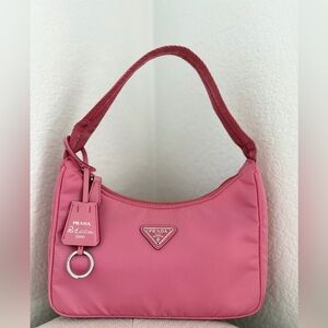 Prada Pink Re-Edition Shoulder Bag